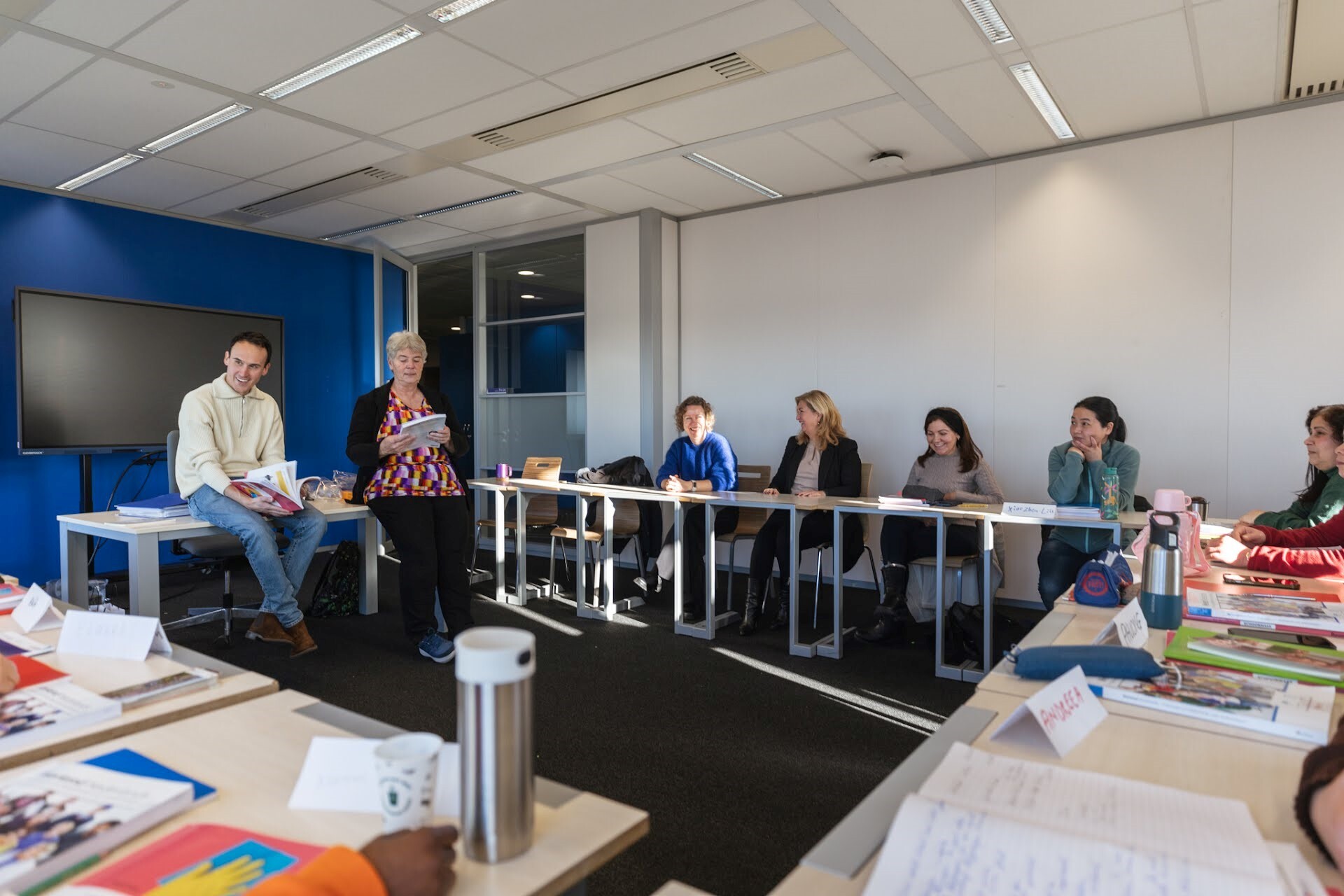 Wethouder Smeulders in de klas